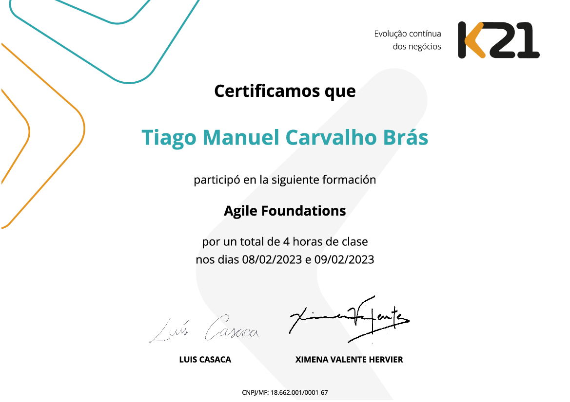 Certificado K21